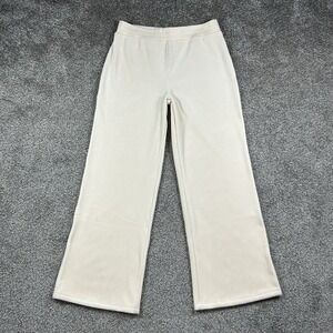 NEW Marine Layer Velour Corduroy Wide leg Pants Womens Large Cream Comfort‎